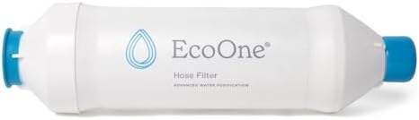 Hose Filter by EcoOne | Advanced Purification Water Filter for Garden Hose Application | Inline Dual Stage Natural Carbon Hose Filter for Filling Hot Tub & Spa | Filters up to 40,000 Gallons by EcoOne%C2%AE
