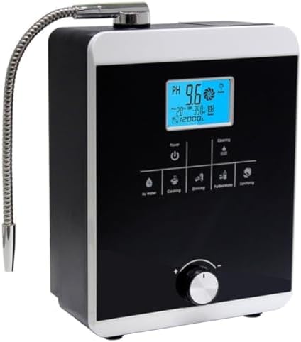 Alkaline Water Ionizer Machine Alkaline Hydrogen Water Purifier, 5 Water Settings Alkaline Water Filtration for Home LCD Display,for Cooking, Food Disinfection by Unknown