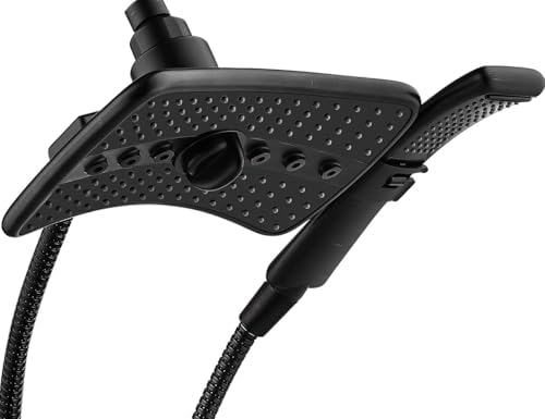 BRIGHT SHOWERS High Pressure Shower Head with Handheld, Oil Rubbed Bronze Dual Showerhead Combo with Rainfall Spray, Detachable Hand Held Shower, 60" Stainless Steel Hose by BRIGHTSHOWERS