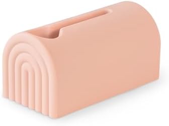 mushie Bath Spout Cover | Soft Silicone Bathtub Faucet Safety Guard for Kids | Universal Fit (Blush) by mushie