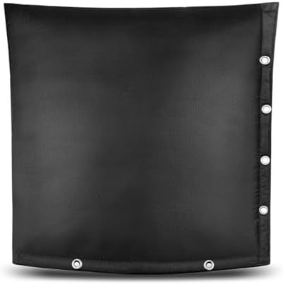 Heavy Duty Backflow Insulation Cover, Winter Freeze Protection, Five-Layer Waterproof Design, Easy Velcro Installation with Grommet Holes, 24''W x 24''H- Black by IFRMMY