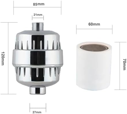 Water Purification Filter Water Shower Filter Purifier for Bathroom Hard Water Softener Chlorine Removing Bathing Filtered(Purple) - Image 2