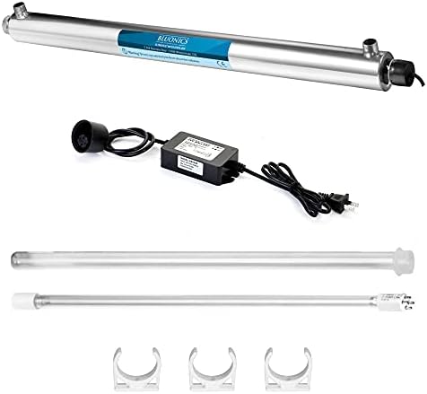 Bluonics 55W UV Ultraviolet Light Plus Sediment and Carbon Well Water Filter Purifier System with NPT 1" Ports, 12 GPM UV with 3 Filter Size 4.5” x 20" Filters for a Large Home/Commercial - Image 5