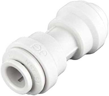 John Guest Speedfit 1/4 Inch OD Union Straight Connector, Push to Connect Plastic Plumbing Fitting, PP0408WP by JohnGuest