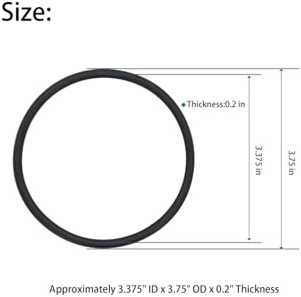 151121 OR-38 O-Ring Gasket Seal for Pentek Water Filter Housings & Slim Line Housings Replacement OR-38 WS03X10001 10800-034(6/Pack) - Image 4