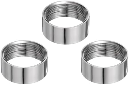 uxcell 3Pcs Faucet Adapter, Female 0.85in to Female 0.93in Kitchen Sink Stainless Steel Tap Aerator Adapter to Connect Garden Hose, Water Filter, Standard Hose Diverter by uxcell