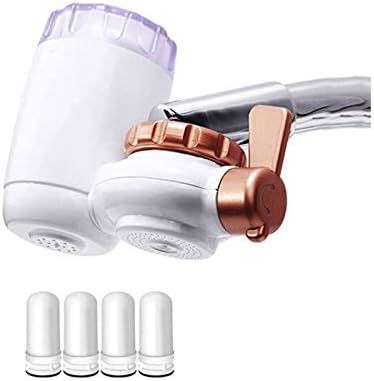 Tap Water Filter System Water Purifier Filtration Reduce Lead Chlorine BPA Free Fits Most Standard Faucets (4 Filter Included) by Unknown