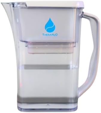 Therasage TheraH2O Water Filter Pitcher with 6-Stage Filtration System, Natural Alkaline, 300-400 Gallons per Cartridge by Therasage