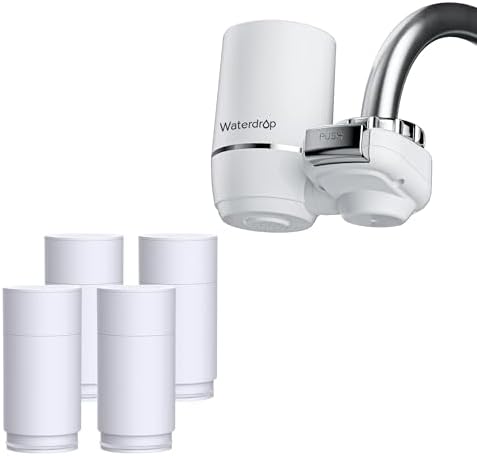 Waterdrop FC-02 Faucet Water Filter for Skin Care with 4 Filters by Waterdrop