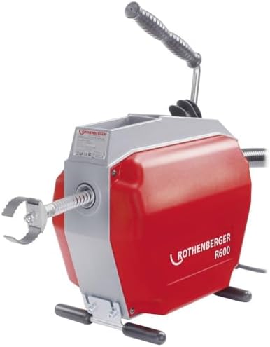 ROTHENBERGER Rothenberger R600 Pipe Cleaning Machine with Guide Hose, 230 V, 72687, Pipe Cleaning Device by RothenbergerGroup