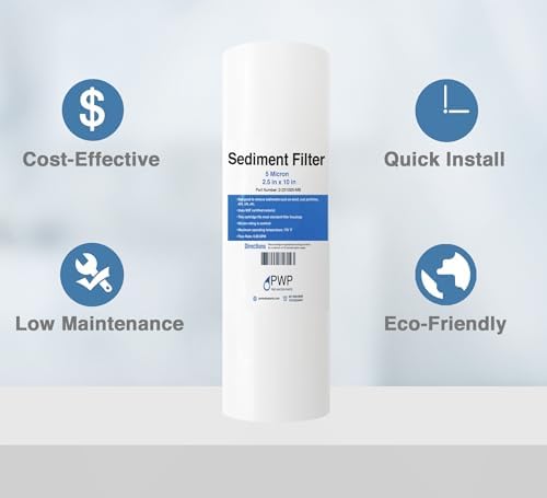 Sediment Melt Blown Water Filter Cartridge Standard 2.5x10" 5 Micron 25 Pack - Image 3
