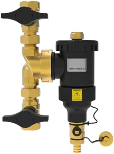 Boiler Water Filter And Magnetic Sludge Separator For HVAC Systems With Stainless Steel Mesh And DN20 To DN32 Threaded Connections(DN20/3/4 male valve) by Everythingyouneedishere