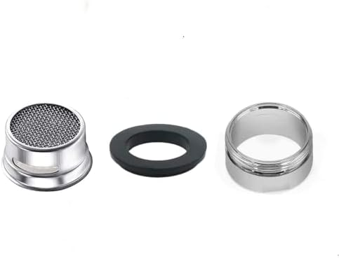 6 Pack Faucet Aerator 2.2 GPM Bathroom Sink Aerator Regular Standard Replacement Parts with Brass Shell 15/16-Inch Male Threads Aerator Faucet Filter with Gasket for Kitchen Bathroom - Image 2