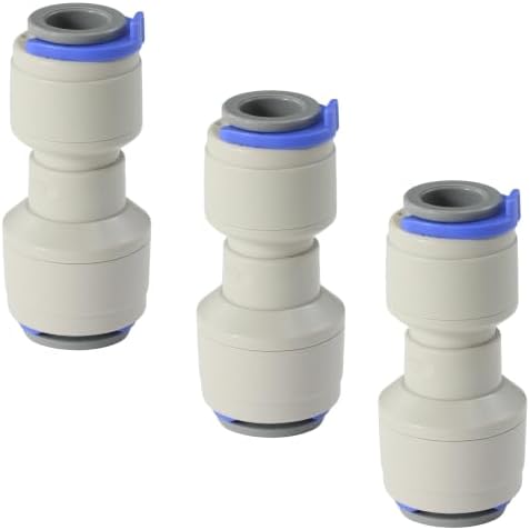 5/16" x 3/8" Push-to-Connect Straight Reducer, 3-Pack by Unknown