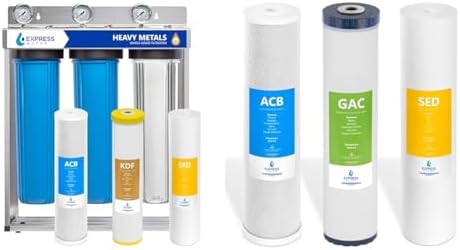 Express Water 3-Stage Heavy Metal Water Filtration System & Whole House Water Filter Set - Reduce Contaminants by Unknown