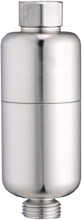 Generic Durable 304 Stainless Steel Whole House Washing Machine Sediment Filter - BPA-Free, Maintenance-Free Inline Filter with Stainless Steel Lids for Improved Laundry and General Home Use, T45-4 by Unknown