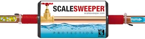 Water Descaler Electronic Whole-House Conditioner – Salt-Free, No Plumbing Modifications Needed, Prevents Hard Water Scale & Limescale in Pipes, Water Heater & Appliances by SCALESWEEPER