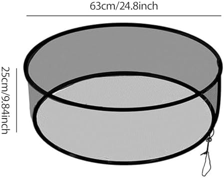 Rain Barrel Mesh Cover Rain Barrel Netting Screen, Practical, Durability Premium Easy to Install Accessory with Drawstring, 63cmx63cmx25cm - Image 4
