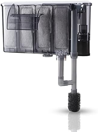 DaToo Aquarium Hang On Filter Small Fish Tank Hanging Filter Power Waterfall Filtration System for 30 to 40 Gallon Aquariums by DaToo