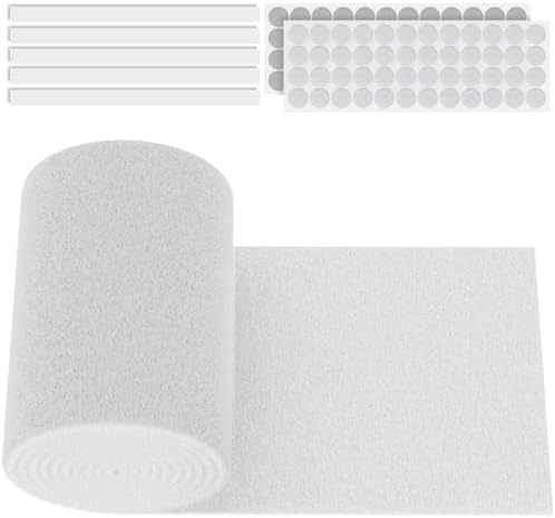Pawfly Aquarium Filter Floss Roll, 120 x 20 x 0.2 Inch Cuttable Aquarium Filter Pad, Blue and White Aquarium Filter Media Roll for Freshwater Saltwater Fish Tanks & Small Ponds by Pawfly