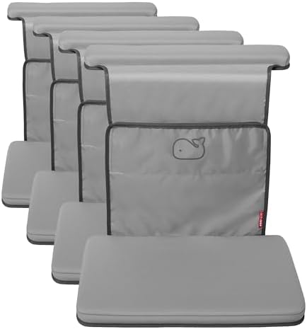 Skip Hop Baby Bath All-in- Elbow Saver and Kneeler,Moby,Grey,(Pack of 4) by Unknown