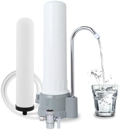 Countertop Water Filter, Amwater 5-Stage Countertop Water Filter Washable Filter Element, 8000 Gallons by Amwater