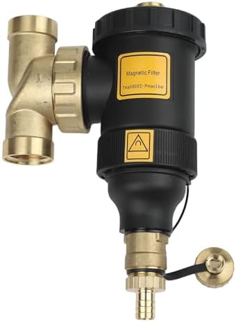 Central Water Heater Filter With Magnetic Sludge Separator, 1-Stage For HVAC Systems, Fit For Boiler Dirt Separation, DN20/DN25/DN32 Threaded Connections, (DN25/1 inch female) - Image 2