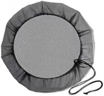 Rain Net Cover With Drawstring, Fine Mesh Lid For Small Diameter Water Buckets, PE Nylon Screen Prevents Leaves Debris And Flies, Black(80cm) by Unknown