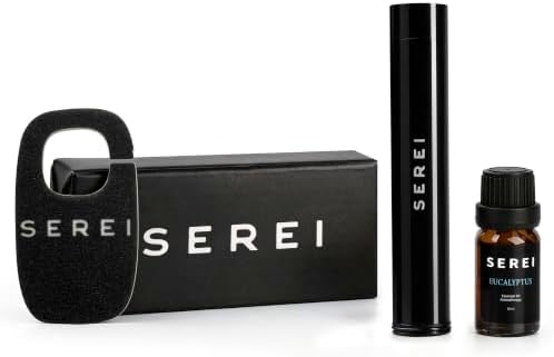 Serei Handheld Shower Head Filter Replacement - for The Serei Handheld Filtered Showerhead - High Pressure Genuine Replacement Filter for Smooth Hair & Skin - Eucalyptus Aromatherapy Included by SereiSkinCo