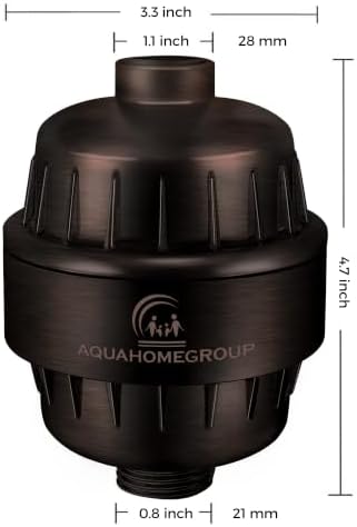 AquaHomeGroup 20-Stage Shower Filter, Vitamin C and E, Oil Rubbed Bronze - Image 6