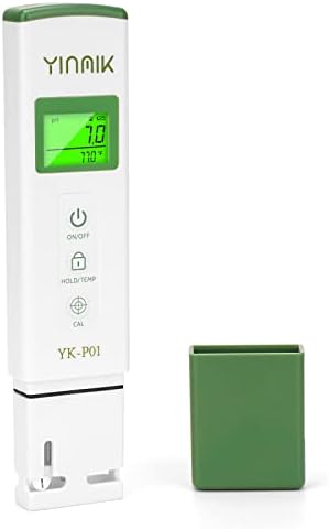YKMINK YK-P01 pH Tester, Digital pH Meter for Water,pH Temp Meter with ATC by YINMIKWaterTester