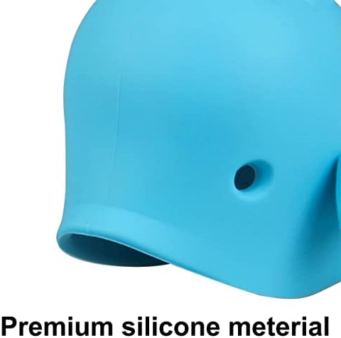 Spout Cover for Bath, Bathtub Faucet Cover Baby Bathroom Tub Silicone Faucet Protector for Kids, Bathtub Spout Cover for Baby Toddlers Bath Accessories for Baby Universal Bath Protector, Blue - Image 3