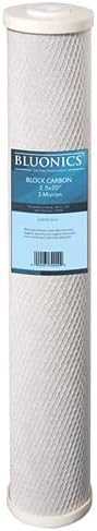 Bluonics 55W UV + Sediment & CTO Carbon Replacement Filter Set for our Well Water System 2.5"x20" - Image 6