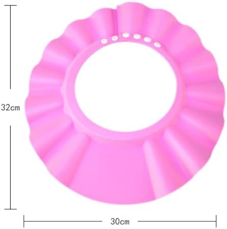 Safe Shampoo Shower Bathing Protection Bath Cap Soft Adjustable Visor Hat for Toddler, Baby, Kids, Children (pink) - Image 2