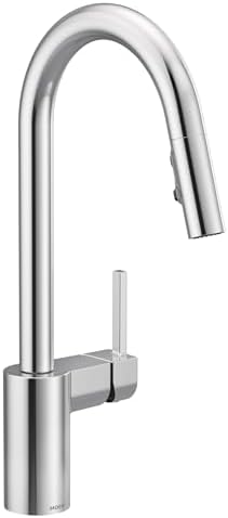Moen Align Chrome One-Handle Modern Kitchen Pulldown Faucet with Reflex Docking System and Power Clean Spray Technology, 7565 by Unknown