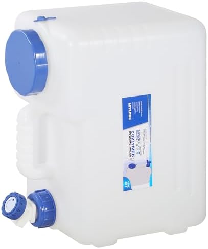 REDCAMP 3.9 Gallon/15L Portable Water Container with Spigot, White by REDCAMP
