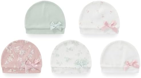 MAMIMAKA Newborn Baby Boy Girl Caps Mittens Socks Set Cotton Baby Essentials Accessories (Hats+Gloves+Socks) - Image 2