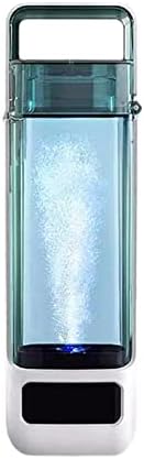 Hydrogen-Rich Water Generator Portable Hydrogen Alkaline Water Bottle PEM Membrane & SPE Technology Ionizer Make Hydrogen Content Up to 1350PPB Hydrogen Water Bottle for Home Travel 300Ml by hxoity