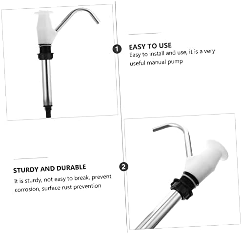 SUPVOX Sink Water Hand Pump White Double Action Camping Trailer Pumping Tool Motorhome Tool Easy to Use - Image 4