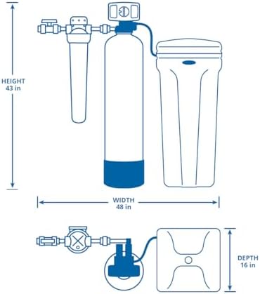 Aquasana SimplySoft® 40,000 Grain Water Softener - Whole House Hard Water Reduction - Softening Complete System + Install Kit Bundle WH-SF40 - Image 4