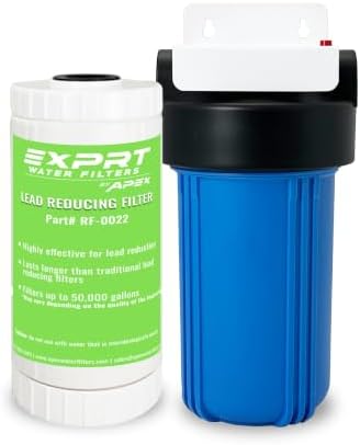 Whole House Water Filter 10" x 4.5" for Lead, Sulfur Gas EZ-2500 by ApexExprtWaterFilters