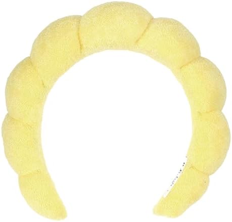 Bella Sleep + Spa Puffy Makeup Headband - Soft Microfiber Spa Headband for Washing Face - Padded Non-Slip Facial Skincare Hairband for Women & Teens, One Size by BellaSleepSpa