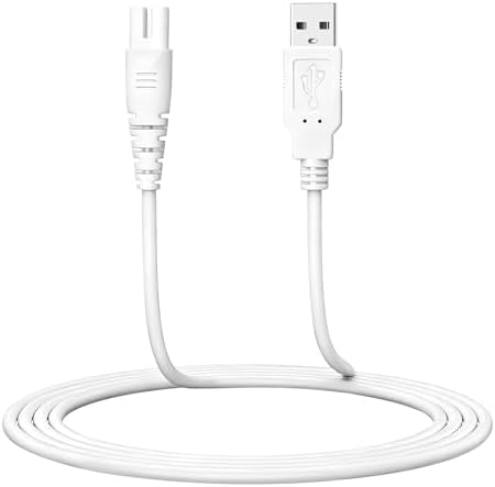 Water Flosser Charger Replacement for COSLUS, Nicwell, Nicefeel, Hangsun, Aquasonic, MOSPRO, Oralfree, Tovendor, Initio, McNaval, Zerhunt and Cremax Oral Irrigator Water Flosser 4FT/120CM (White) by MeliyaTVRemoteLightWatchAccessories