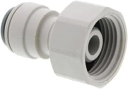 IPW Industries Inc John Guest Acetal Female Push-In Connector - 3/8 Inch OD to 1/2 Inch BSPT, Coned Shape Fitting for Potable Water Filter, Ro System, Refrigerator, Water Line Hose Adapter, P - 5-Pack - Image 2