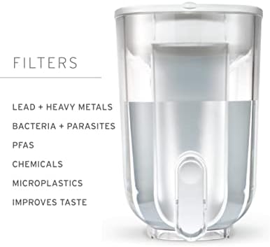LifeStraw Home BPA-Free Water Filter Dispenser, 18-Cup, Pebble - Image 4