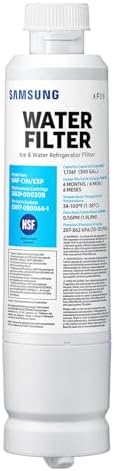 SAMSUNG Genuine Filter for Refrigerator Water and Ice, Carbon Block Filtration for Clean, Clear Drinking Water, 6-Month Life, HAF-CIN/EXP, 1 Pack by Unknown