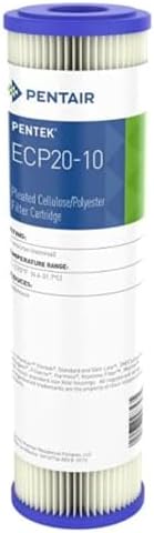 Pentair Pentek ECP20-10 10" x 2.5" Sediment Water Filter, 20 Micron by PENTAIRPENTEK