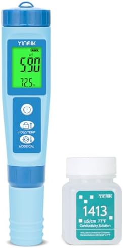 YINMIK Water pH Meter, Digital 4 in 1 pH Temp EC TDS Meter for Hydroponics by YINMIKWaterTester