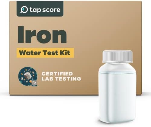 Tap Score Iron in Water Test Kit | Well or City | Full Report | EPA Certified Drinking Water Labs | #1 Best Home Water Test 2021-24 NYT Wirecutter | 100% Unbiased by TapScore
