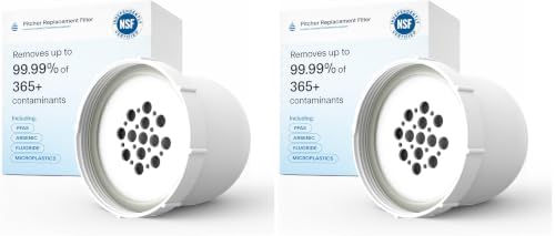 Clearly Filtered Water Pitcher Replacement Filter (Single) (Pack of 2) by ClearlyFiltered